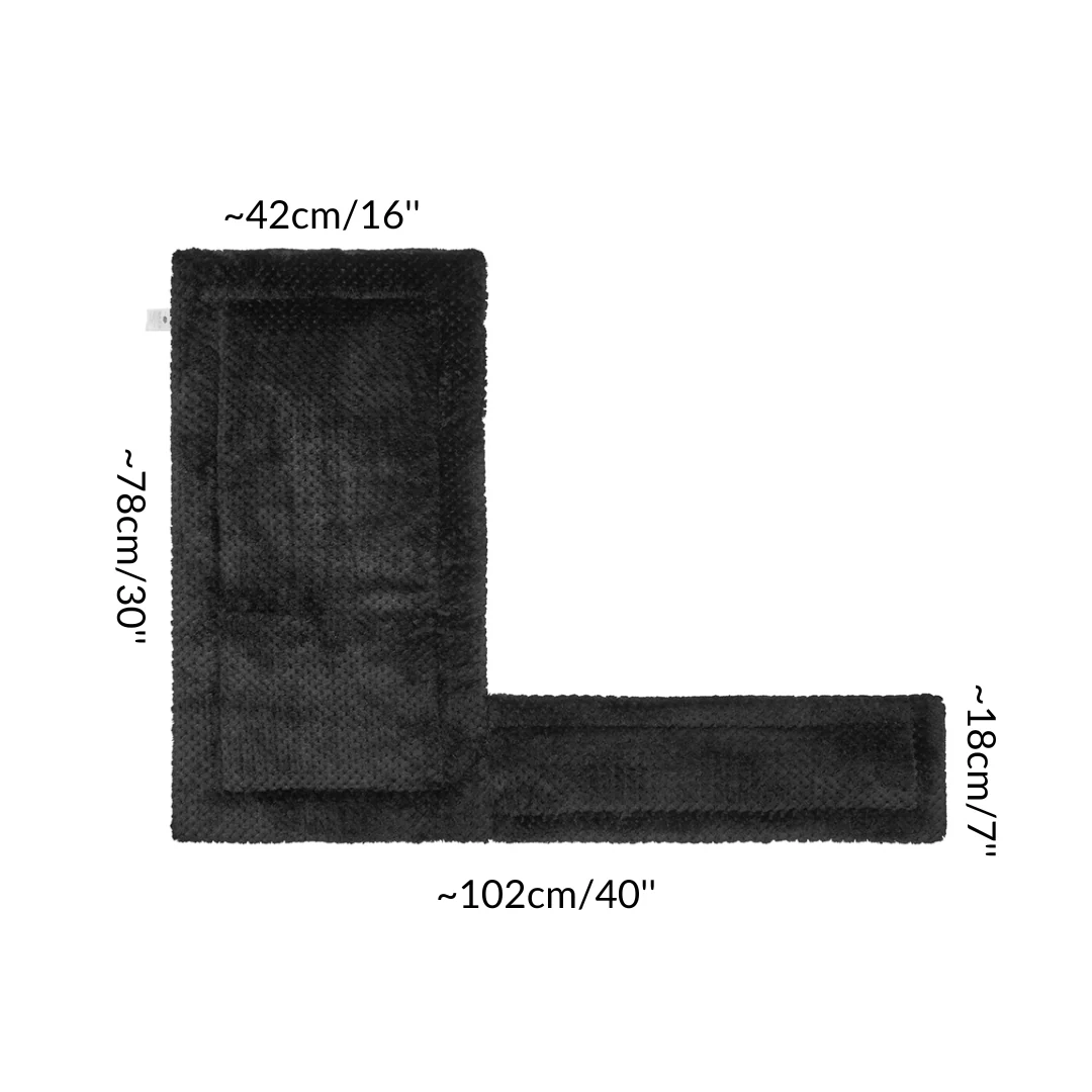 Set of 2 Guinea Pig Fleece Liners | Bold Black - Image 6