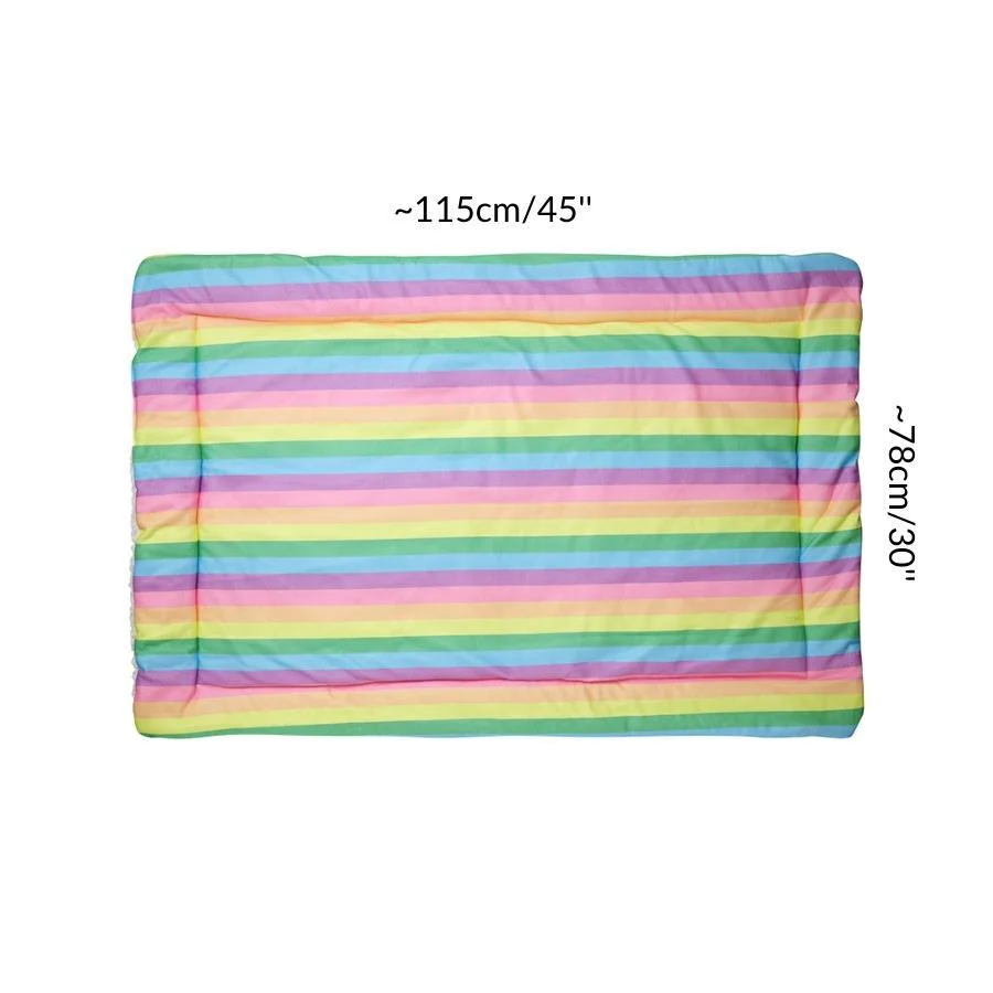 Set of 2 Plush Fleece Liners for Guinea Pigs | Rainbow Collection - Image 3
