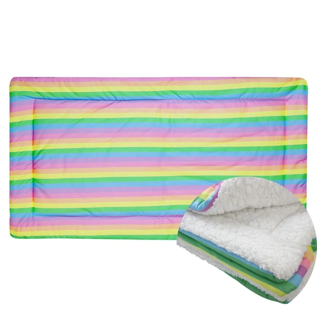 Set of 2 Plush Fleece Liners for Guinea Pigs | Rainbow Collection - Image 8