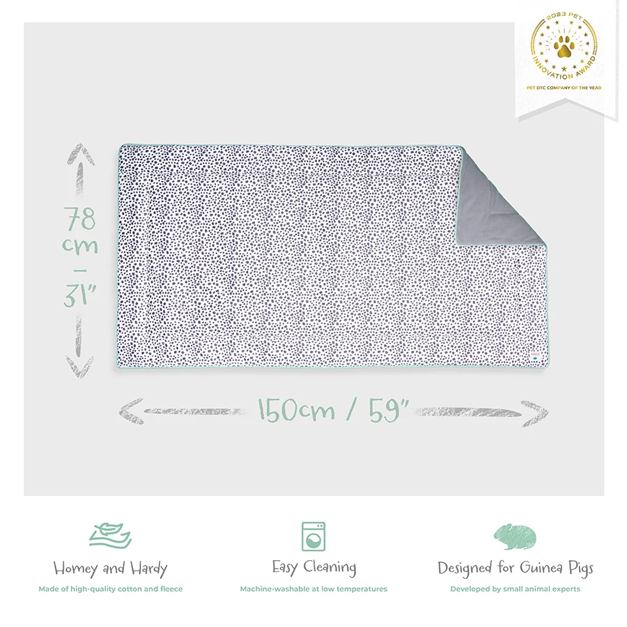 Plush Fleece Liner for Guinea Pigs | Dalmatian Collection - Image 6