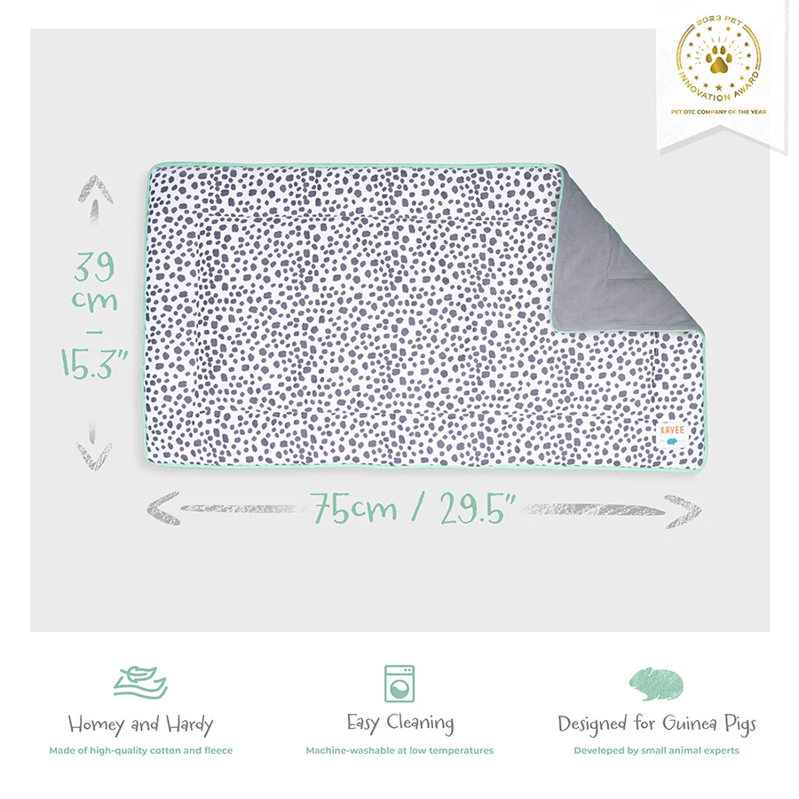 Plush Fleece Liner for Guinea Pigs | Dalmatian Collection - Image 4