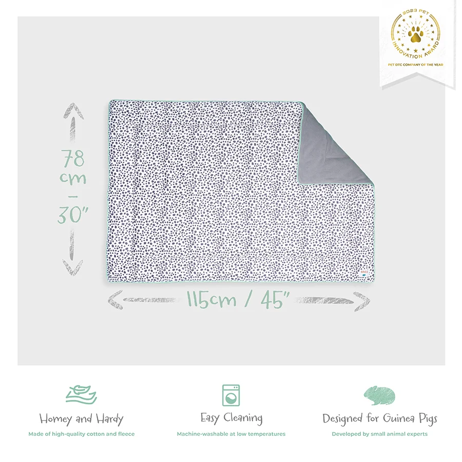 Plush Fleece Liner for Guinea Pigs | Dalmatian Collection - Image 5