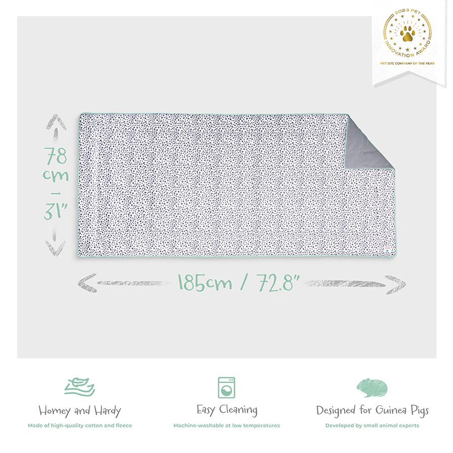 Plush Fleece Liner for Guinea Pigs | Dalmatian Collection - Image 7