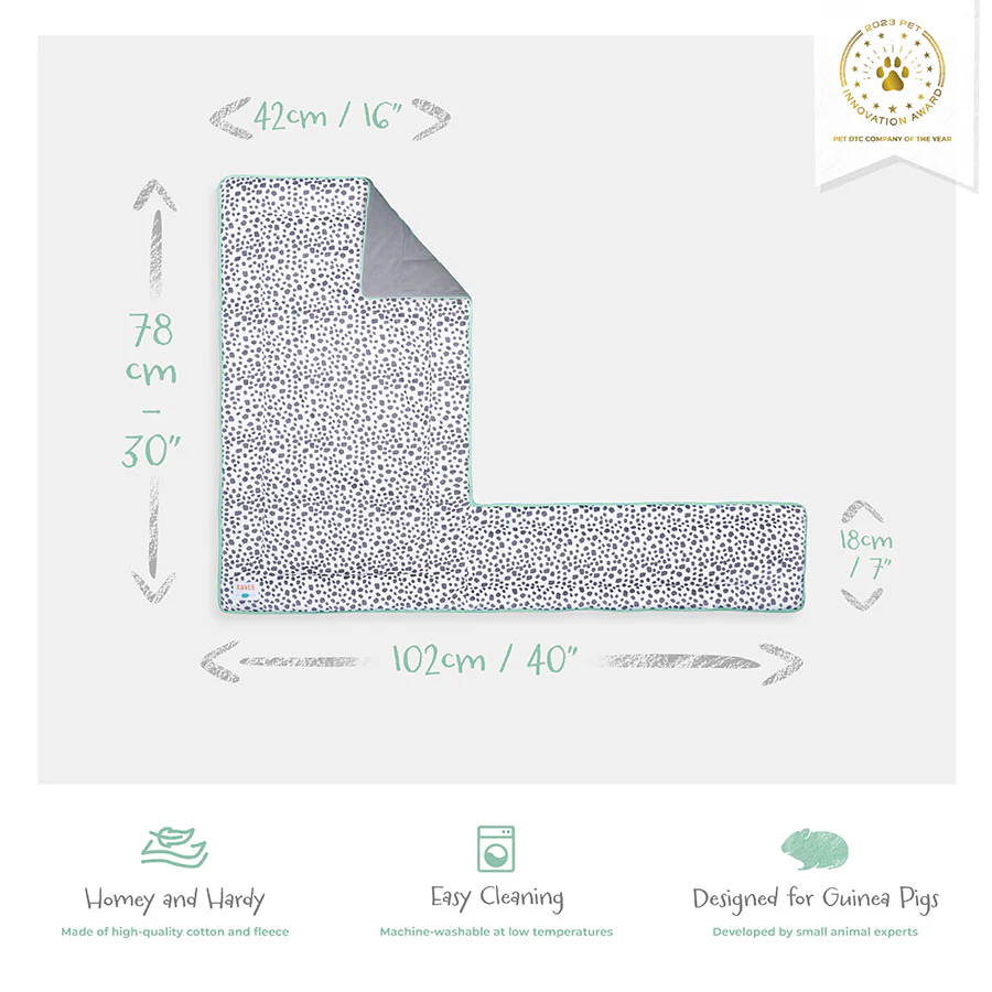 Plush Fleece Liner for Guinea Pigs | Dalmatian Collection - Image 8